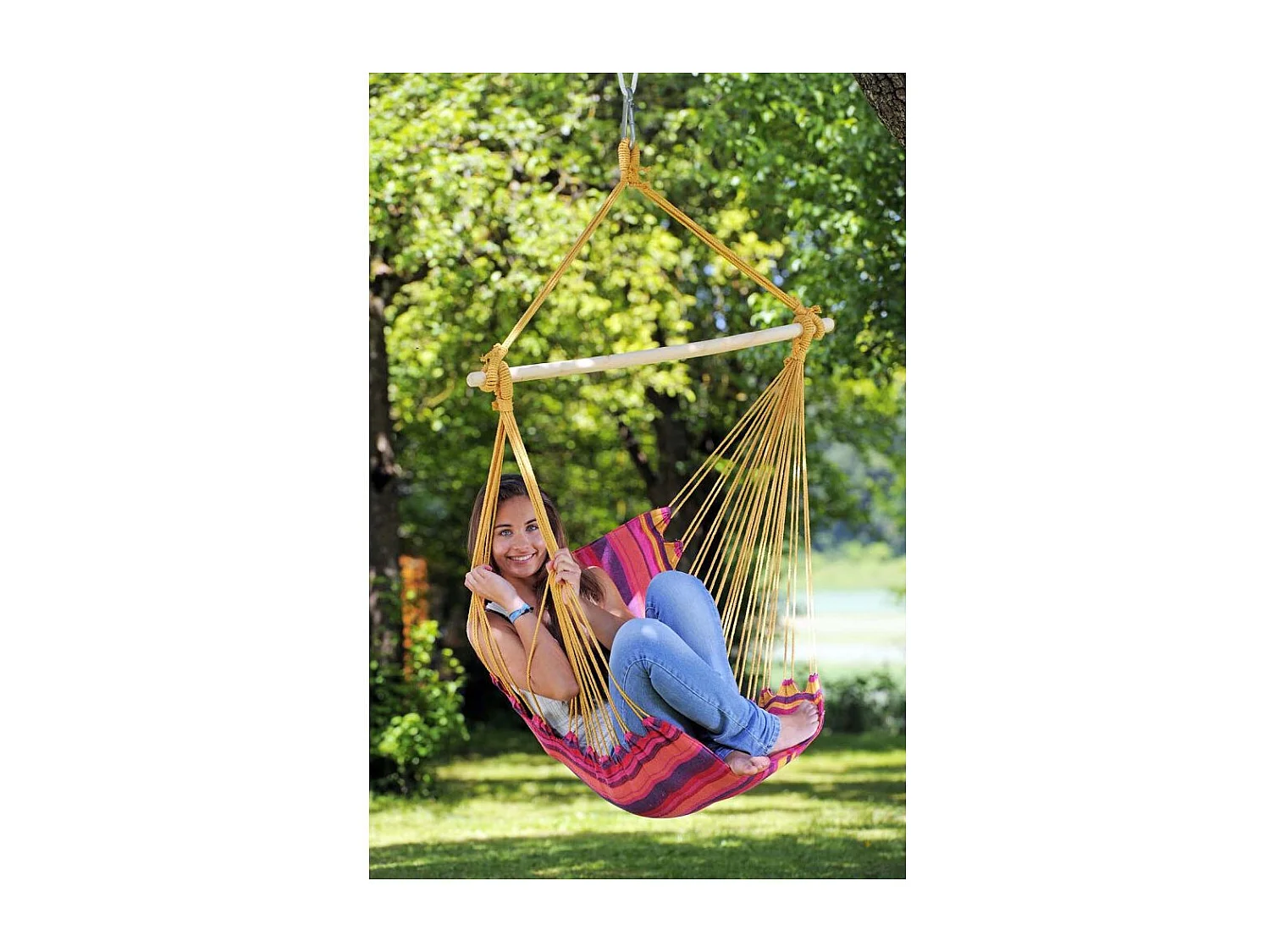 Fauteuil suspendu en coton et polyester Belize