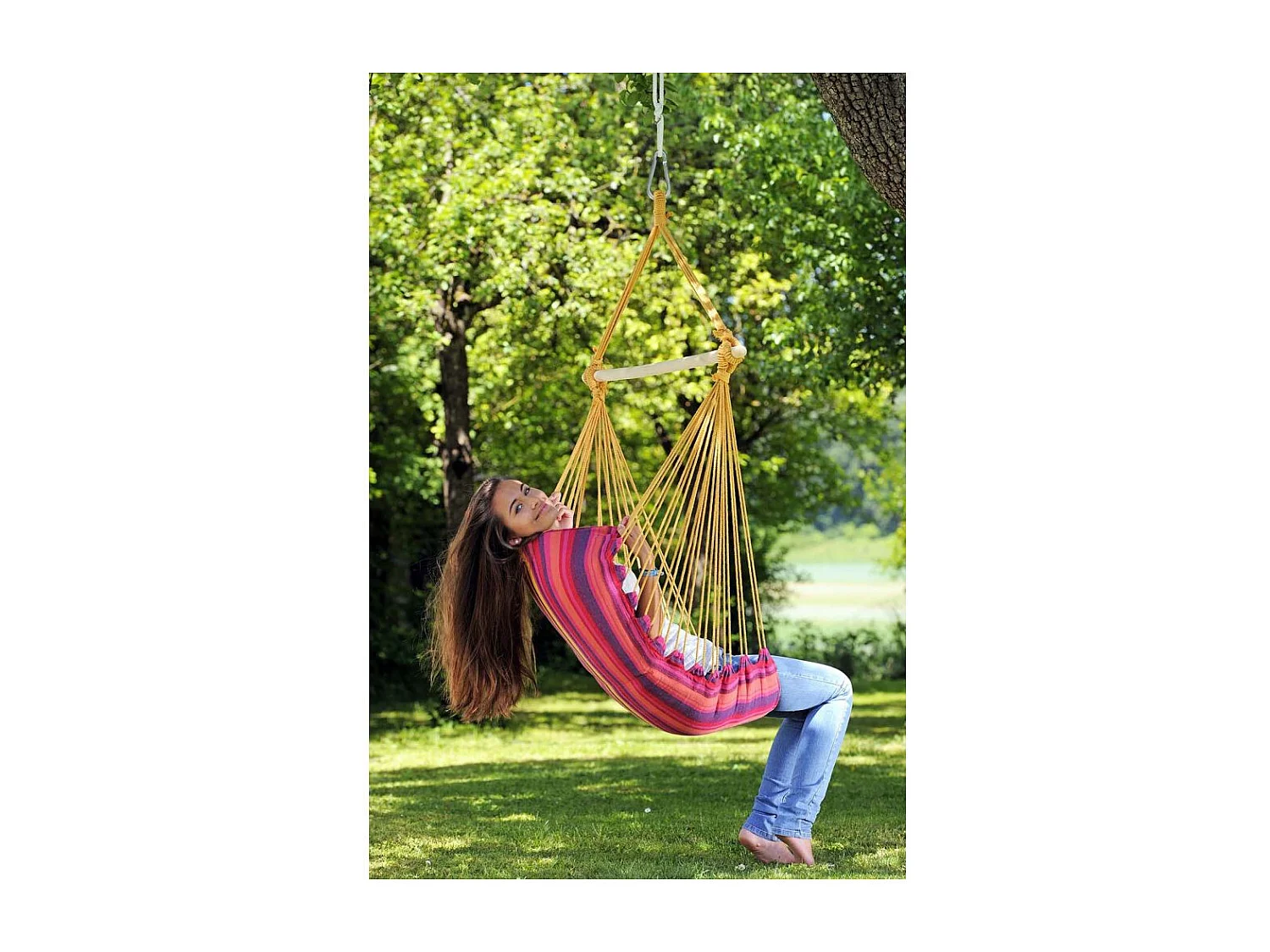 Fauteuil suspendu en coton et polyester Belize