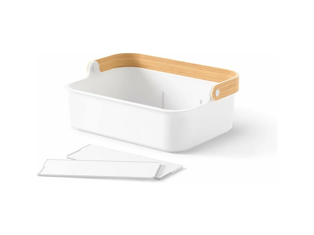 Bac de rangement avec poignée empilable Bellwood 35 x 26 x 13 cm