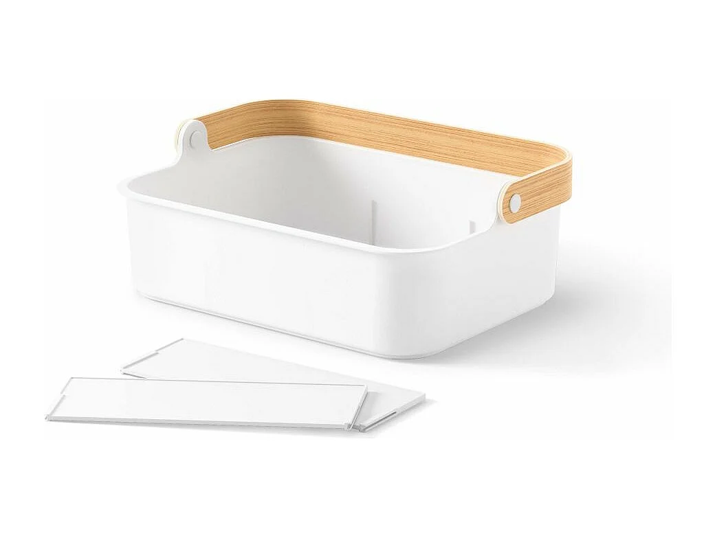Bac de rangement avec poignée empilable Bellwood 35 x 26 x 13 cm