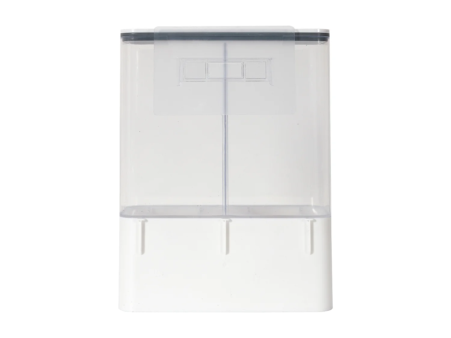 Distributeur 2 Compartiments 3l Avec Recipient Blanc, Gris