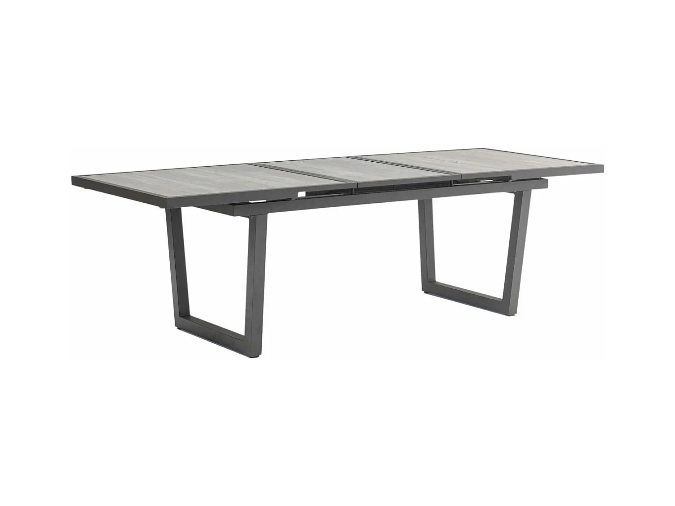 Table de jardin Extensible en Céramique "Olhos" 191-251cm Gris Anthracite