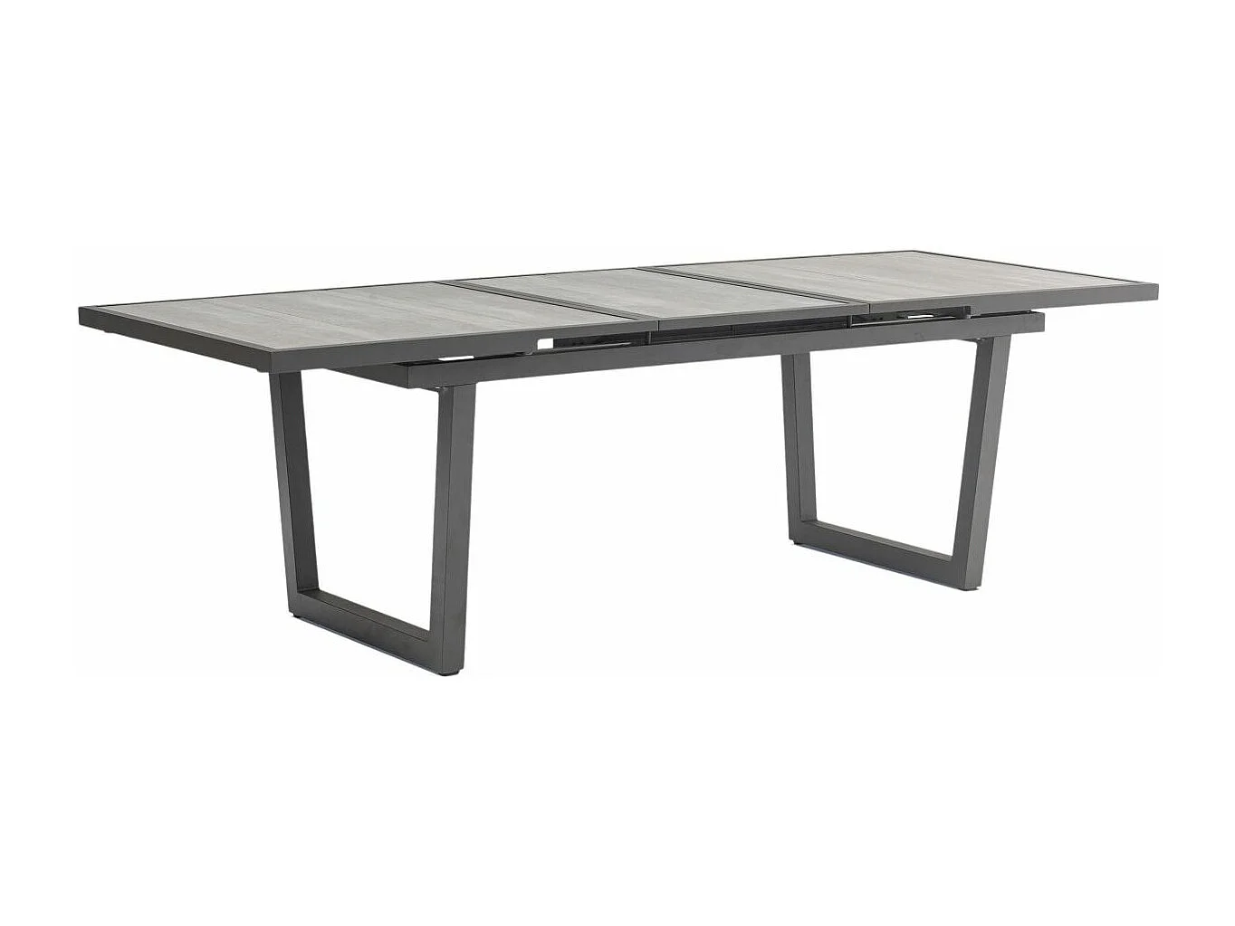 Table de jardin Extensible en Céramique "Olhos" 191-251cm Gris Anthracite