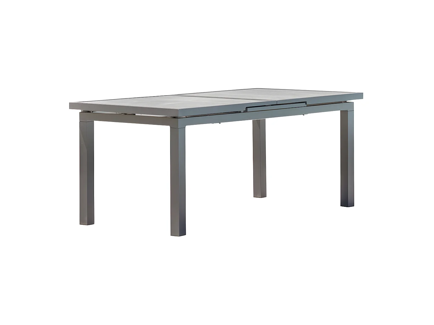 Table de Jardin Extensible en Céramique "Venise" 190-250cm Gris Anthracite