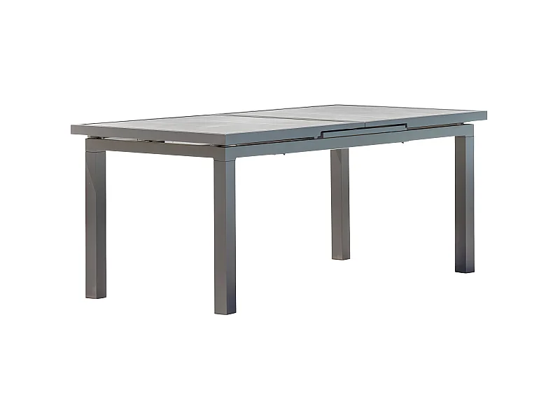 Table de Jardin Extensible en Céramique "Venise" 190-250cm Gris Anthracite