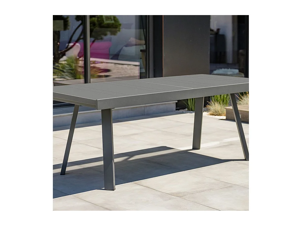Table de Jardin Extensible "Stockholm" 200-300cm Gris Anthracite
