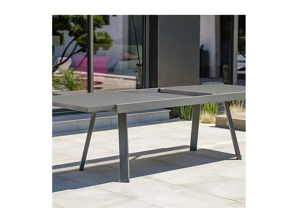 Table de Jardin Extensible "Stockholm" 200-300cm Gris Anthracite