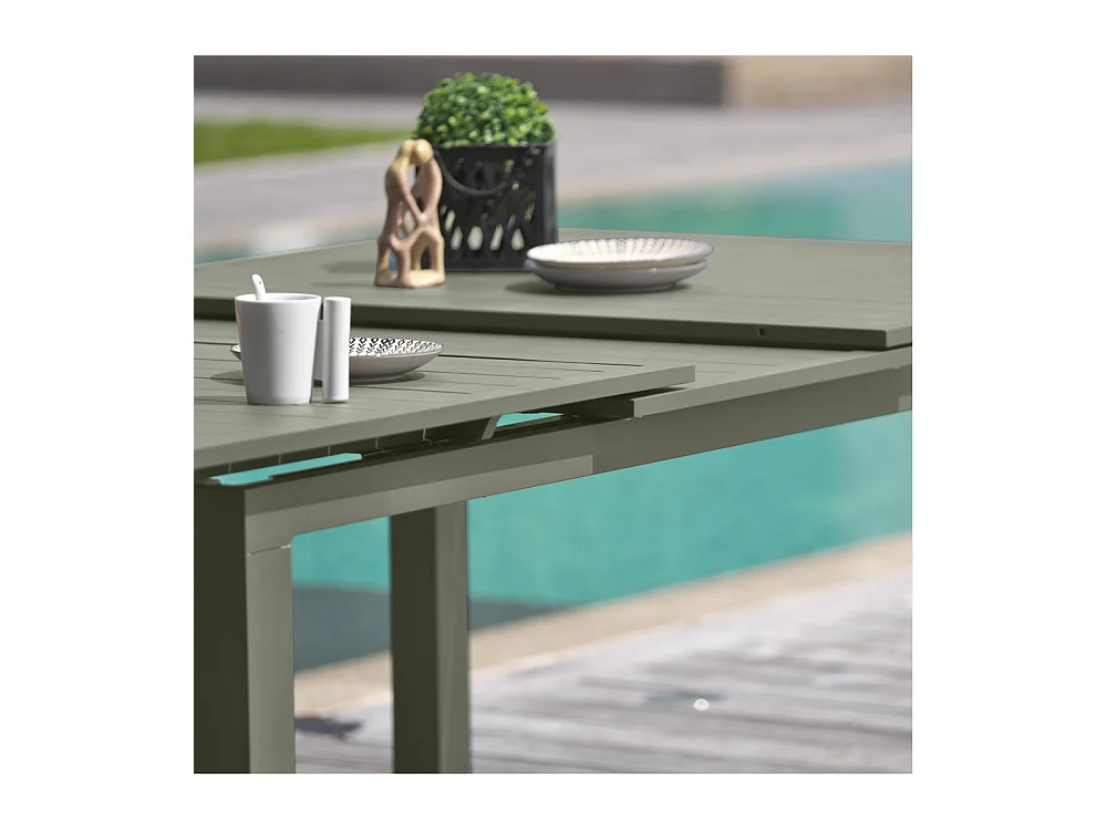 Table de jardin Extensible "Miami" 180-240cm Kaki