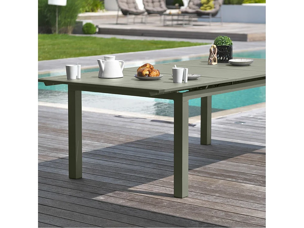 Table de jardin Extensible "Miami" 180-240cm Kaki