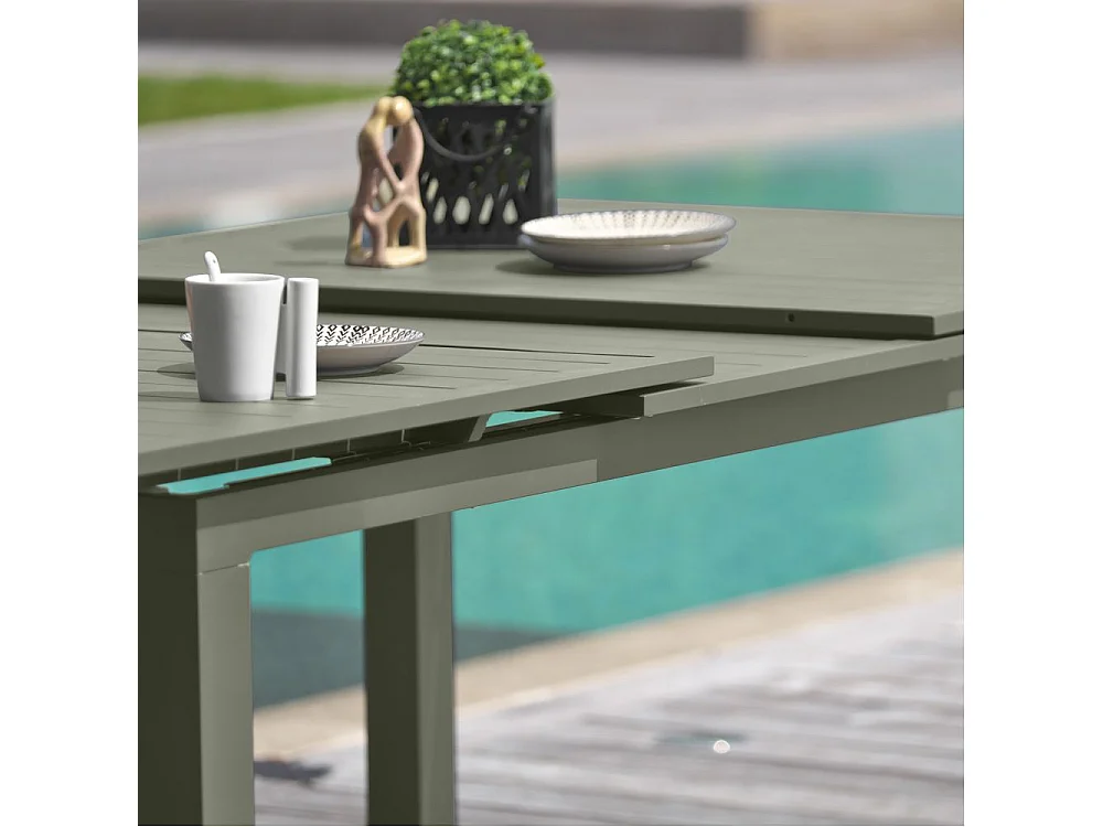 Table de jardin Extensible "Miami" 180-240cm Kaki