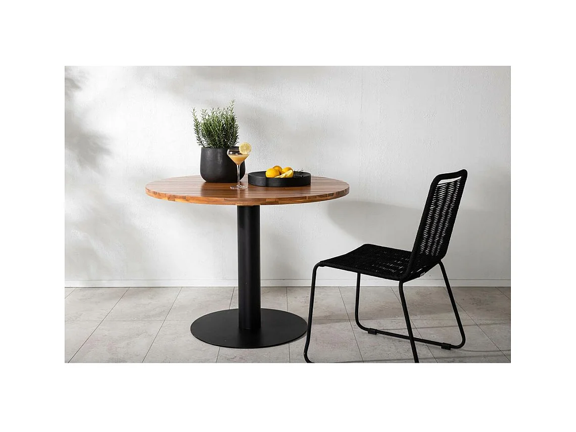 Table de Jardin en Bois "Cot" 100cm Naturel