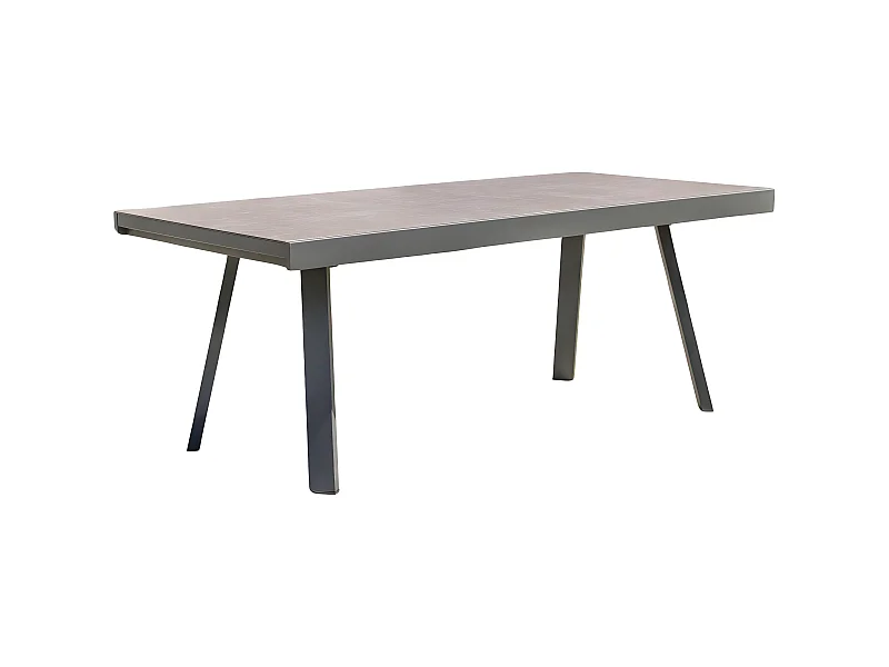 Table de Jardin Extensible en Céramique "Stockholm" 200-300cm Gris Anthracite