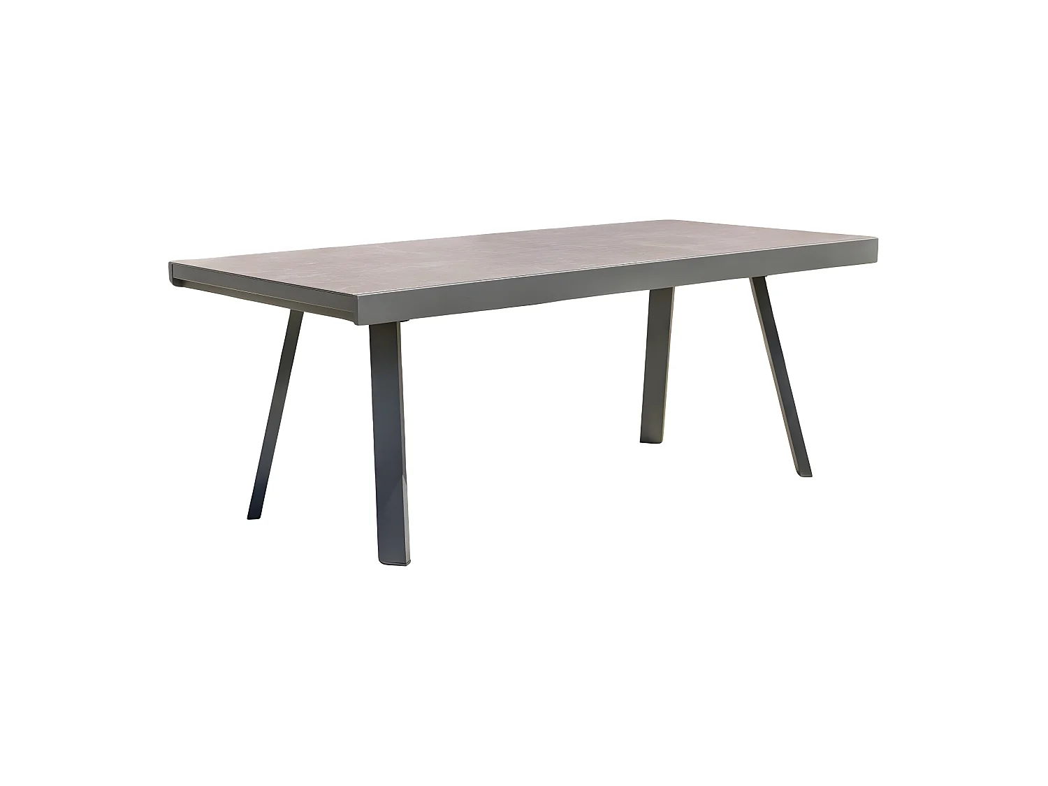Table de Jardin Extensible en Céramique "Stockholm" 200-300cm Gris Anthracite