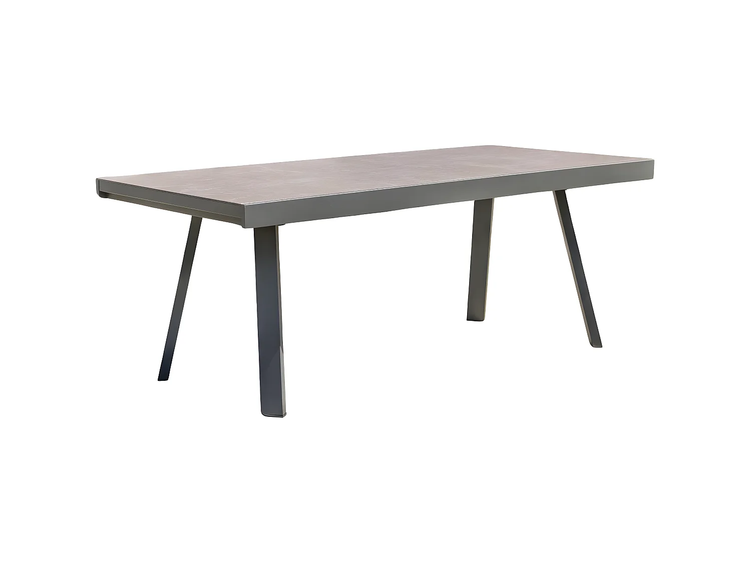 Table de Jardin Extensible en Céramique "Stockholm" 200-300cm Gris Anthracite