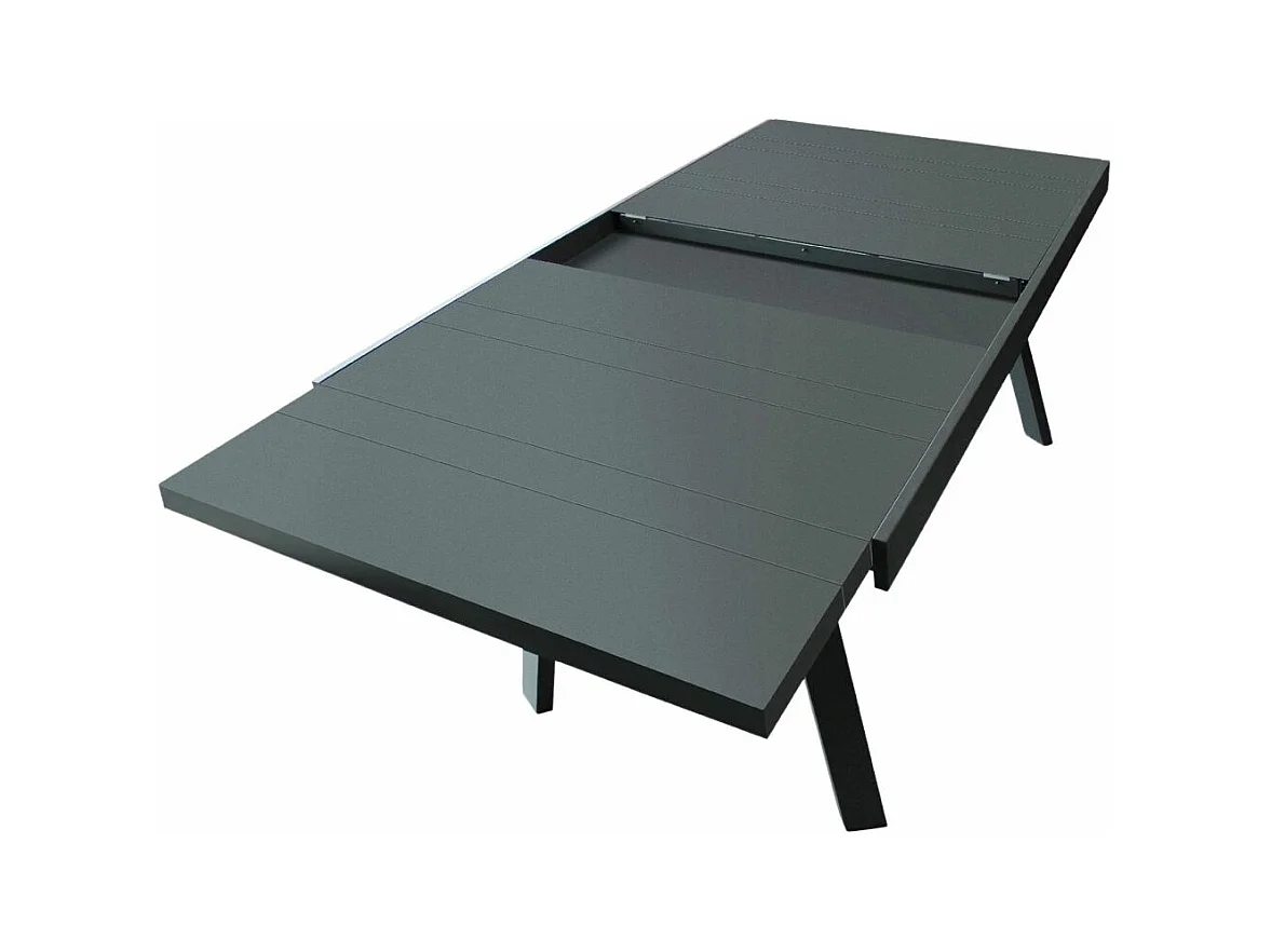Table de Jardin Extensible "Stockholm" 150-225cm Gris Anthracite