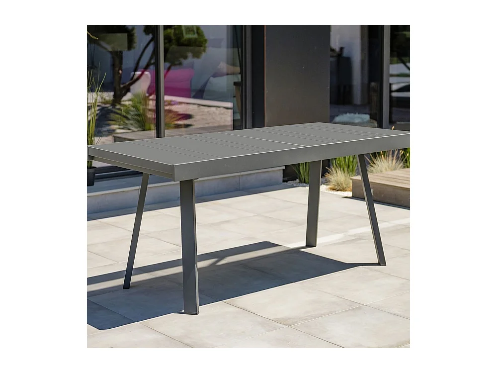 Table de Jardin Extensible "Stockholm" 150-225cm Gris Anthracite