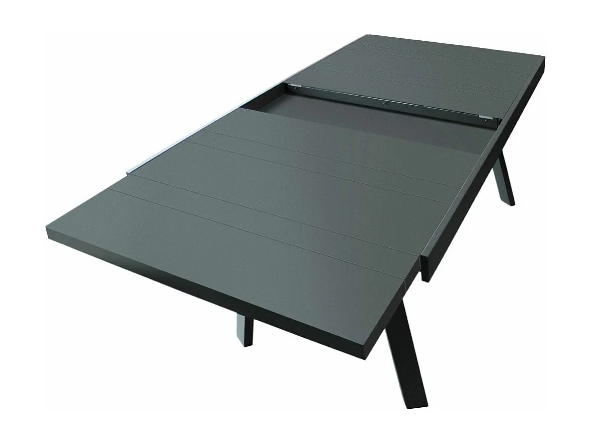Table de Jardin Extensible "Stockholm" 150-225cm Gris Anthracite
