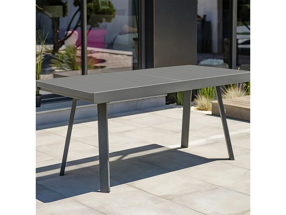 Table de Jardin Extensible "Stockholm" 150-225cm Gris Anthracite