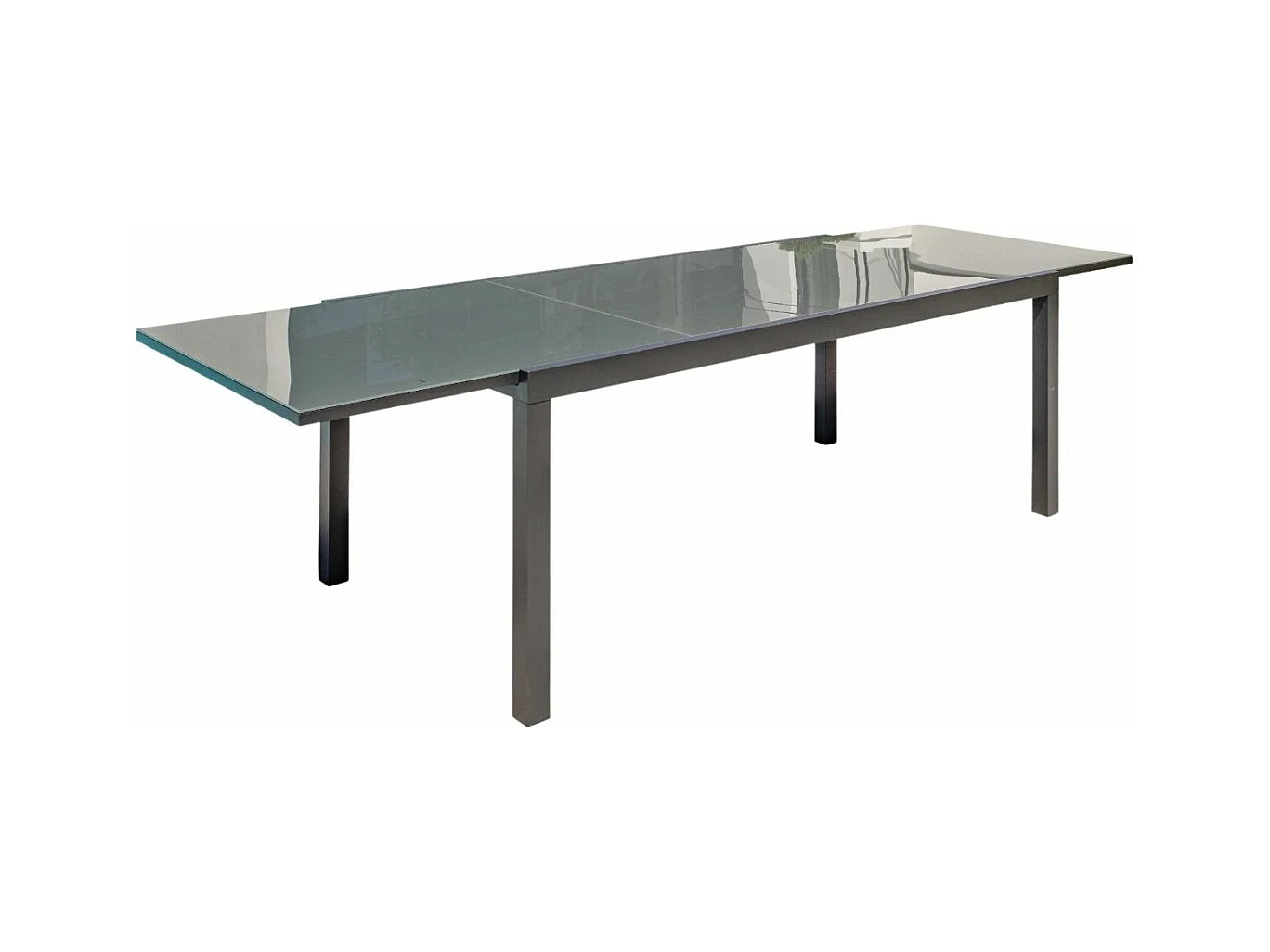 Table de Jardin Extensible "Tolede" 200-300cm Gris Anthracite