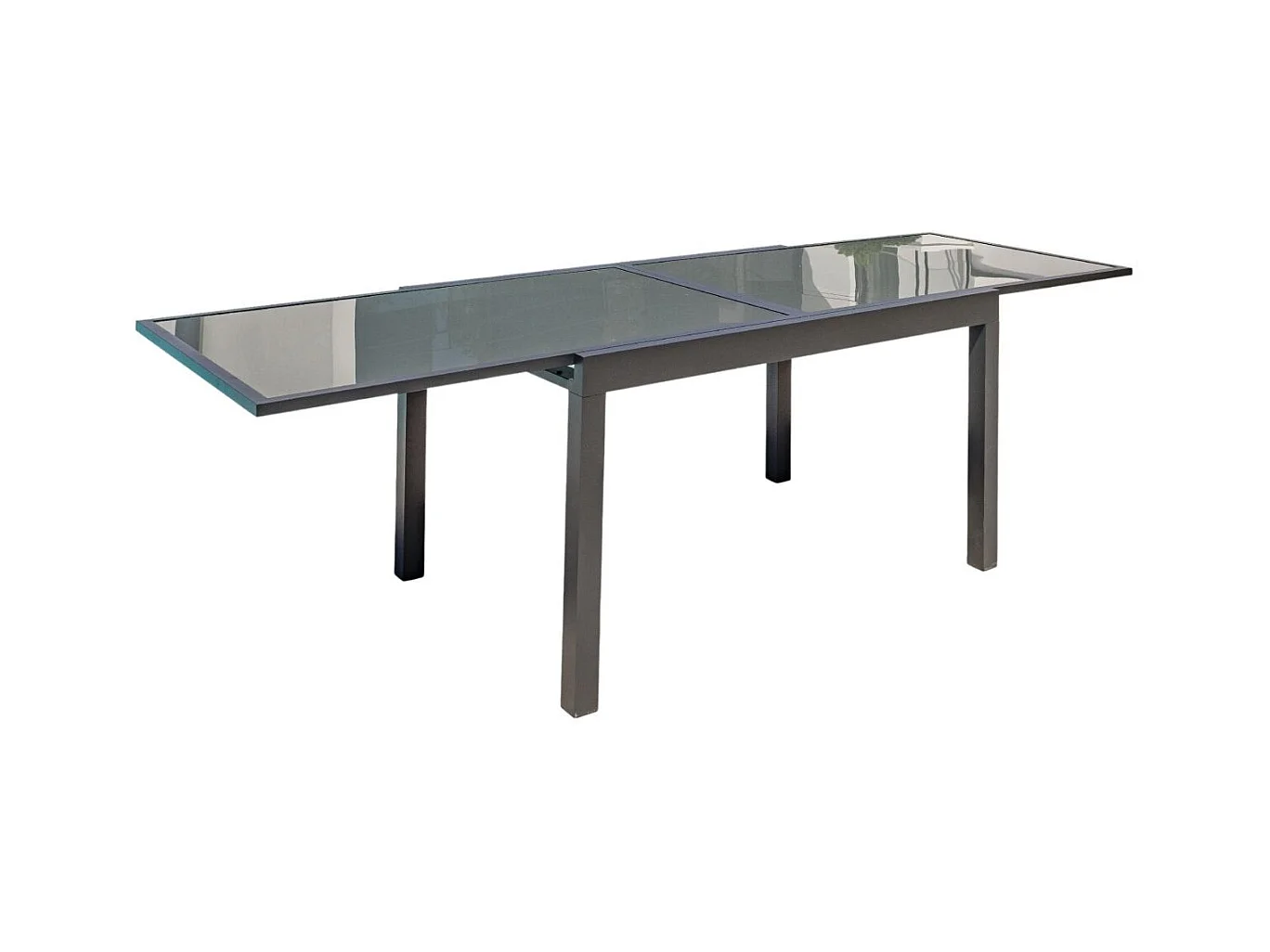 Table de Jardin Extensible "Tolede" 135-270cm Gris Anthracite