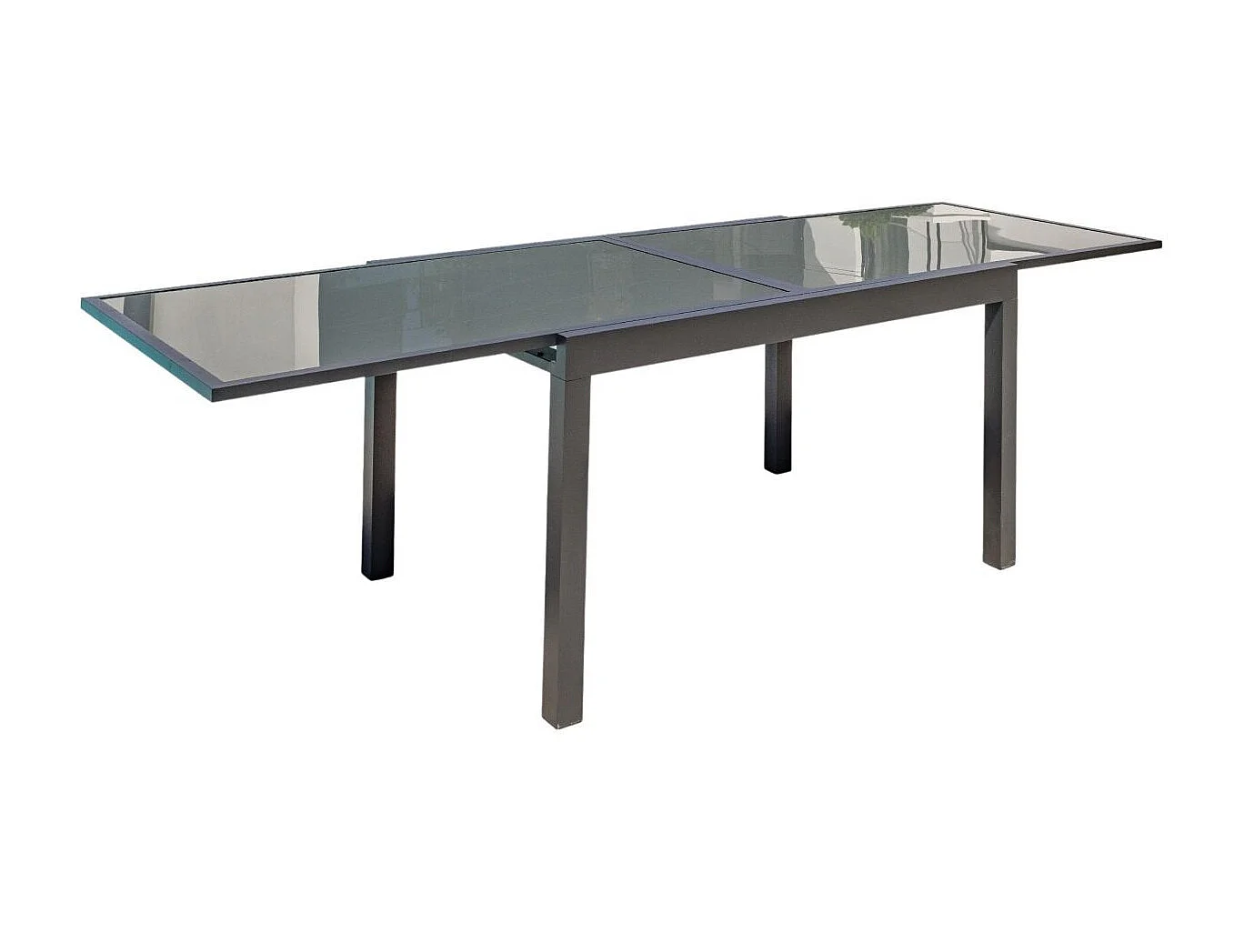 Table de Jardin Extensible "Tolede" 135-270cm Gris Anthracite