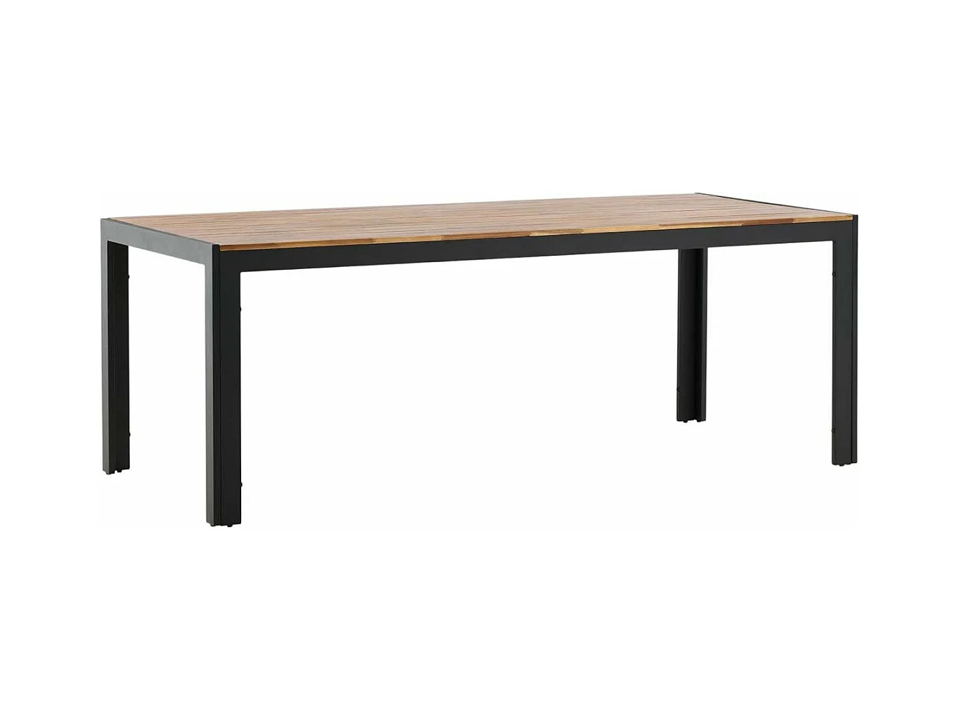 Table de Jardin en Bois "Acacia" 205cm Naturel & Noir