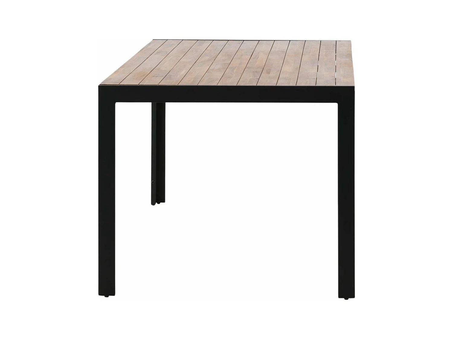 Table de Jardin en Bois "Acacia" 205cm Naturel & Noir