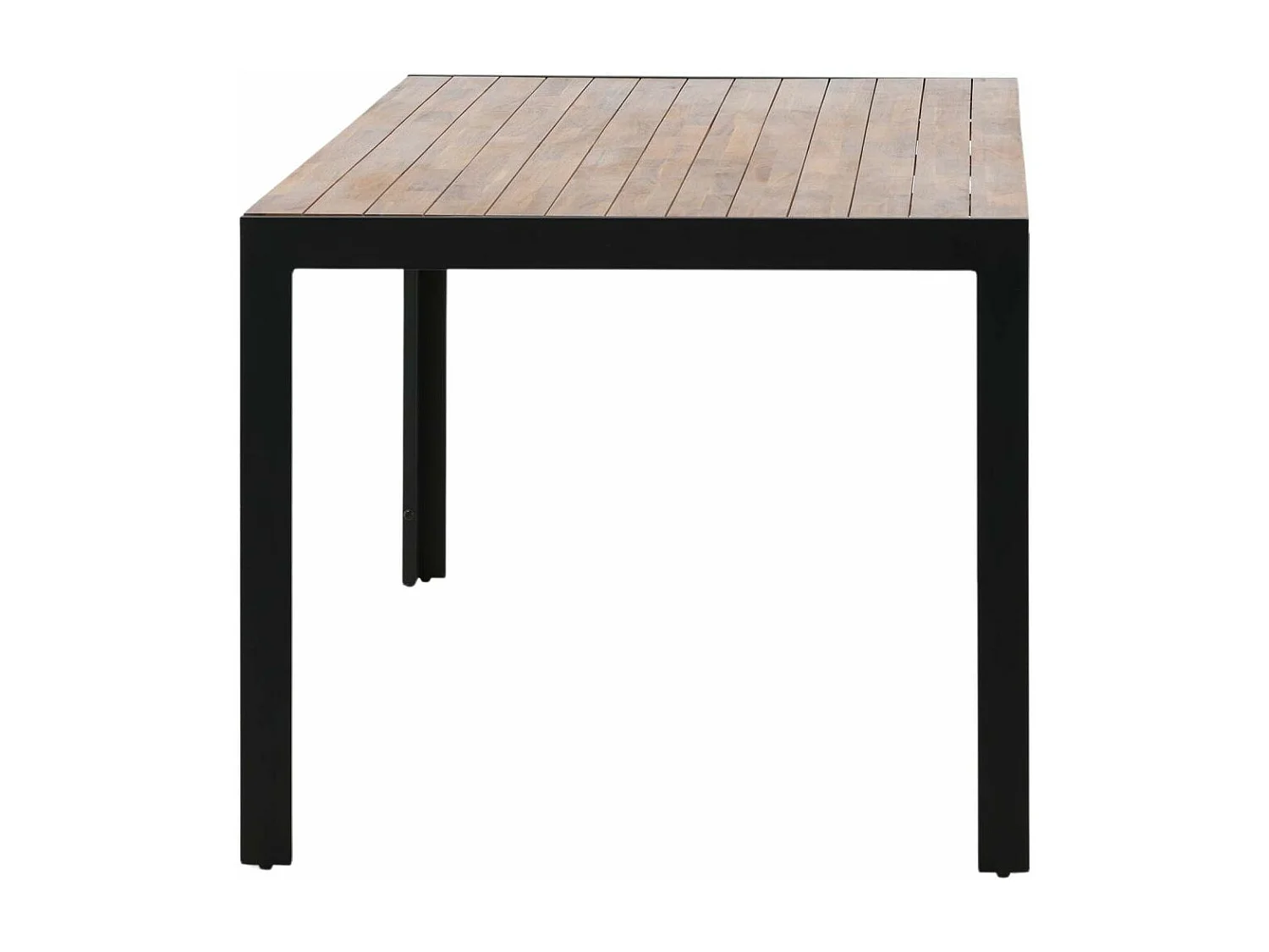 Table de Jardin en Bois "Acacia" 205cm Naturel & Noir