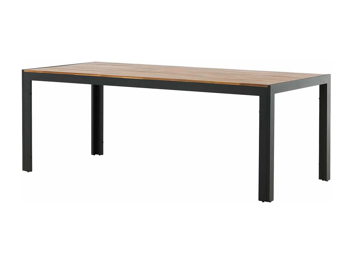 Table de Jardin en Bois "Acacia" 205cm Naturel & Noir