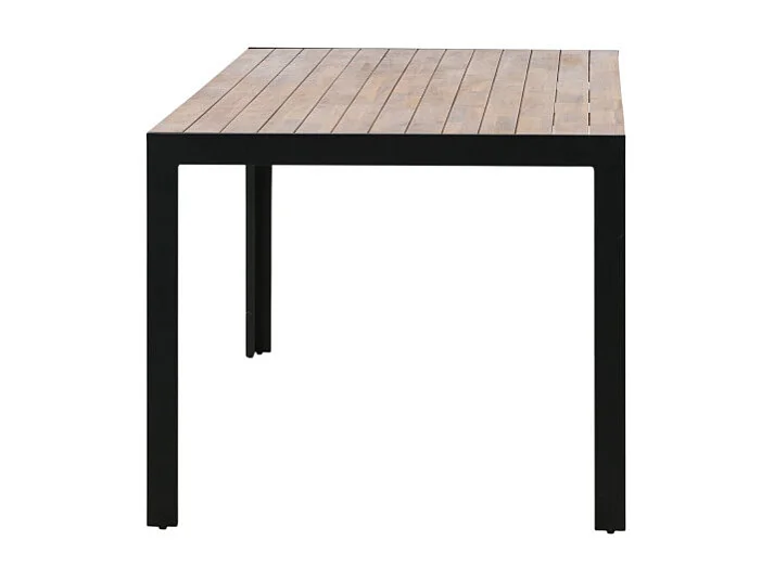 Bois eettafel tuin natuur, zwart.