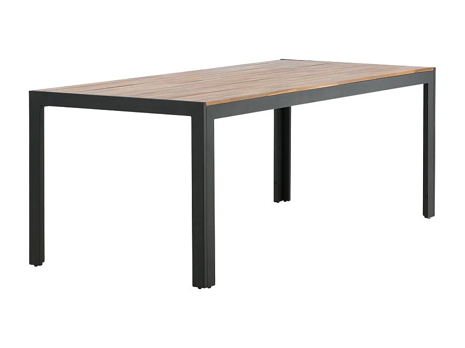 Bois eettafel tuin natuur, zwart.