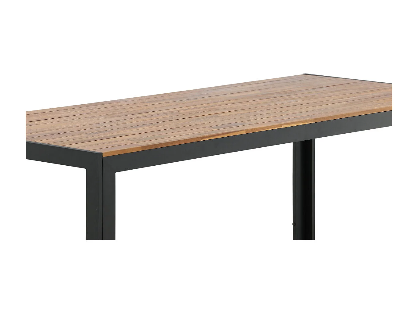 Bois eettafel tuin natuur, zwart.