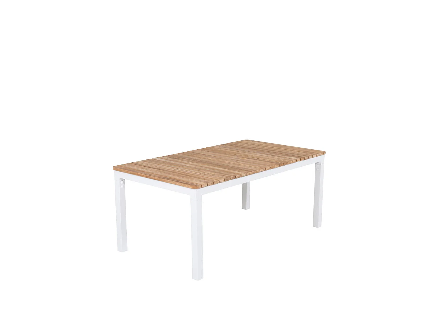 Brasilia Table basse, blanc, teck.