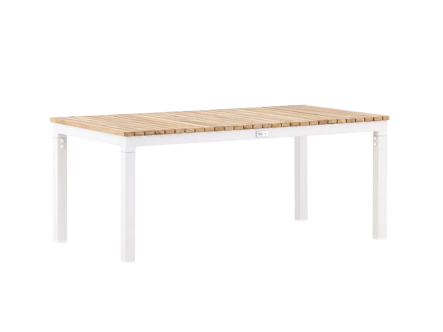 Brasilia Table basse, blanc, teck.
