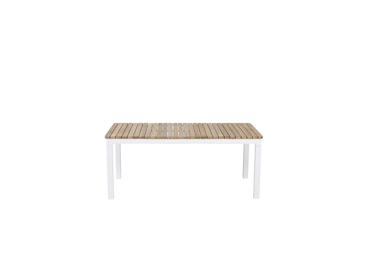 Brasilia Table basse, blanc, teck.