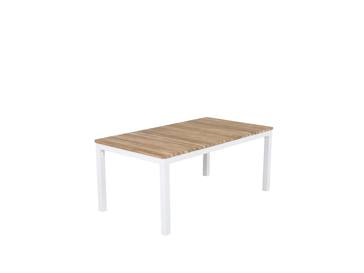 Brasilia Table basse, blanc, teck.