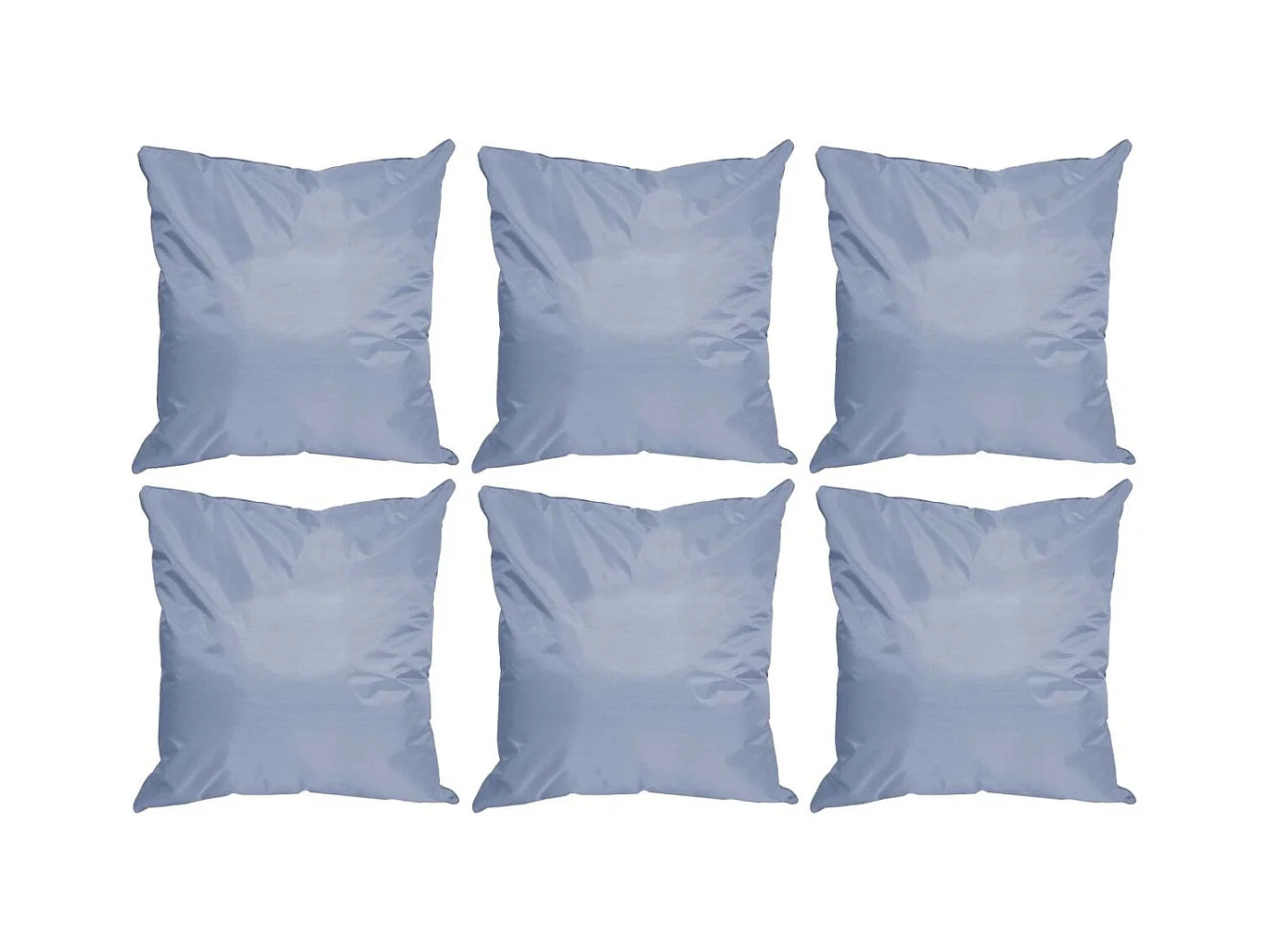 Coussin extérieur carré 45 cm Sun (Lot de 6) Gris clair