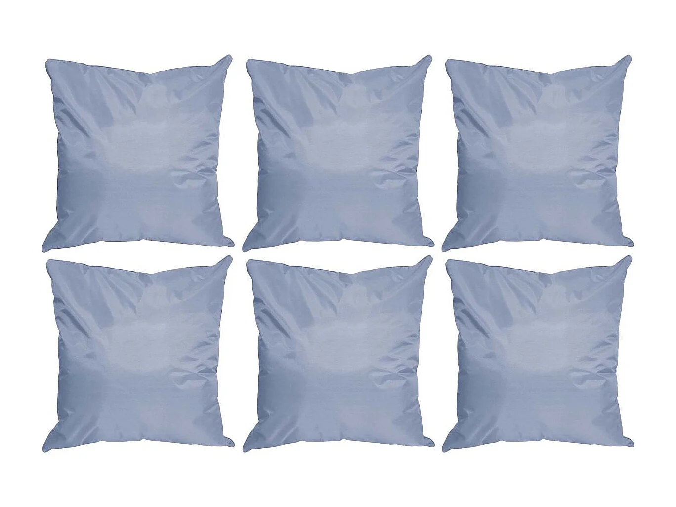 Coussin extérieur carré 45 cm Sun (Lot de 6) Gris clair