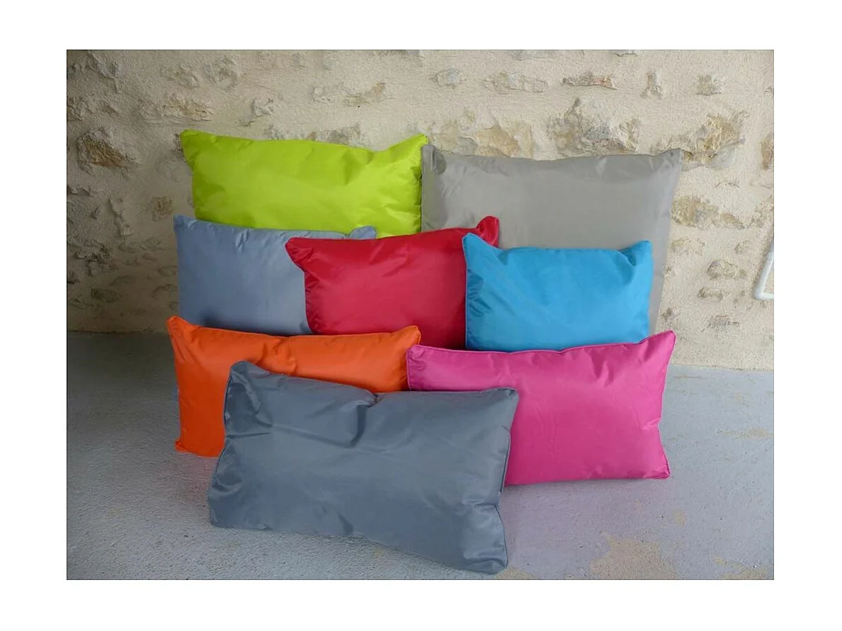 Coussin extérieur carré 45 cm Sun (Lot de 6) Gris clair