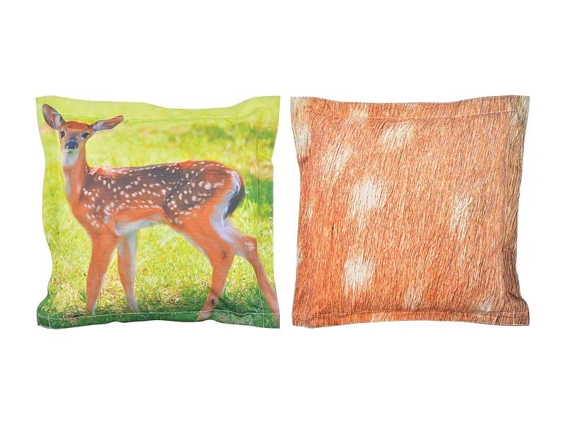 Coussin extérieur imperméable daim 41,5 x 41,5 x 10 cm