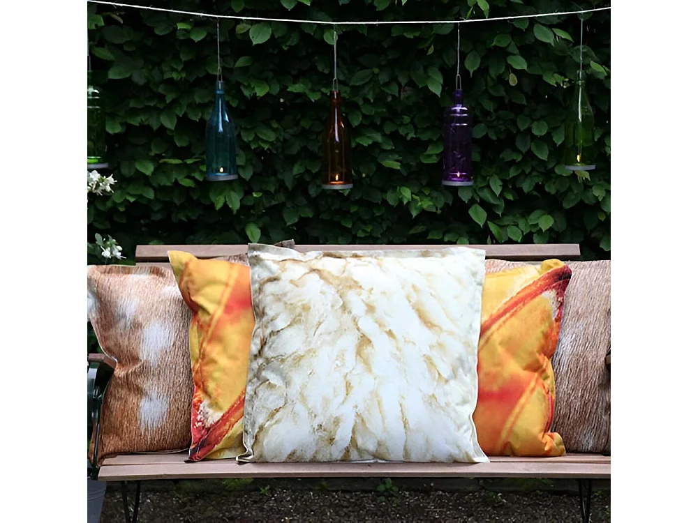 Coussin extérieur imperméable daim 59  x 59 x 13 cm