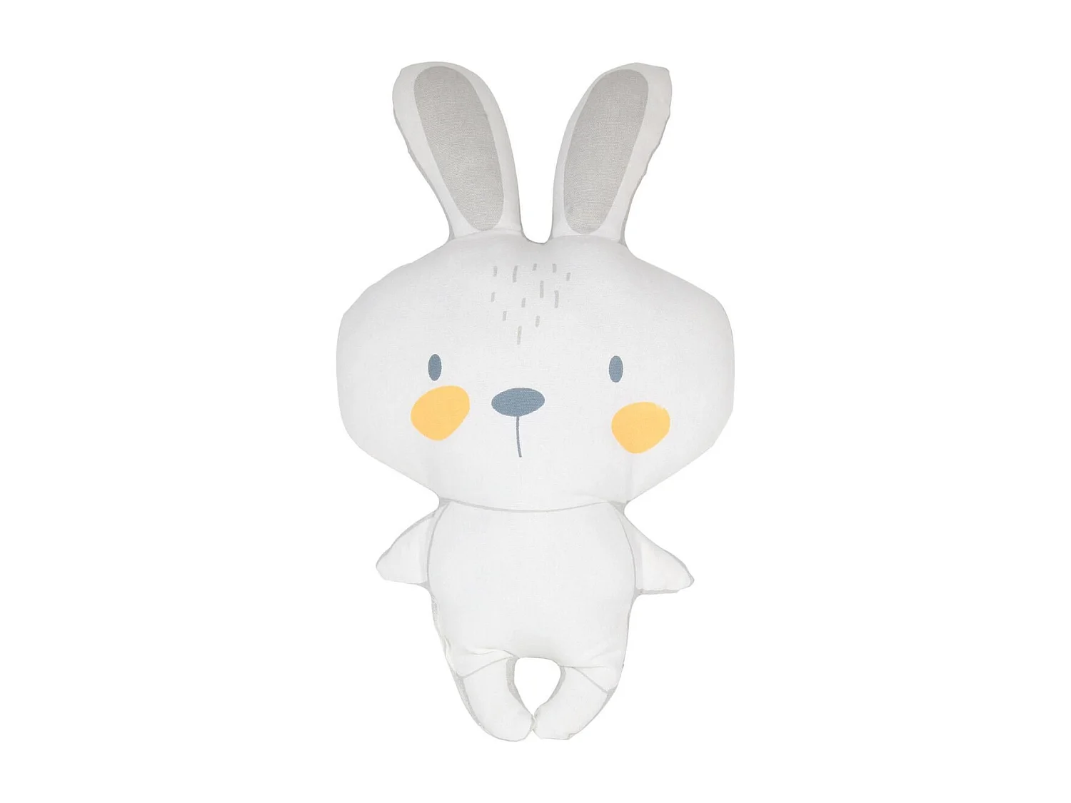 Lot de 3 Coussins Enfant "Étoiles & Lapin" 28cm Blanc