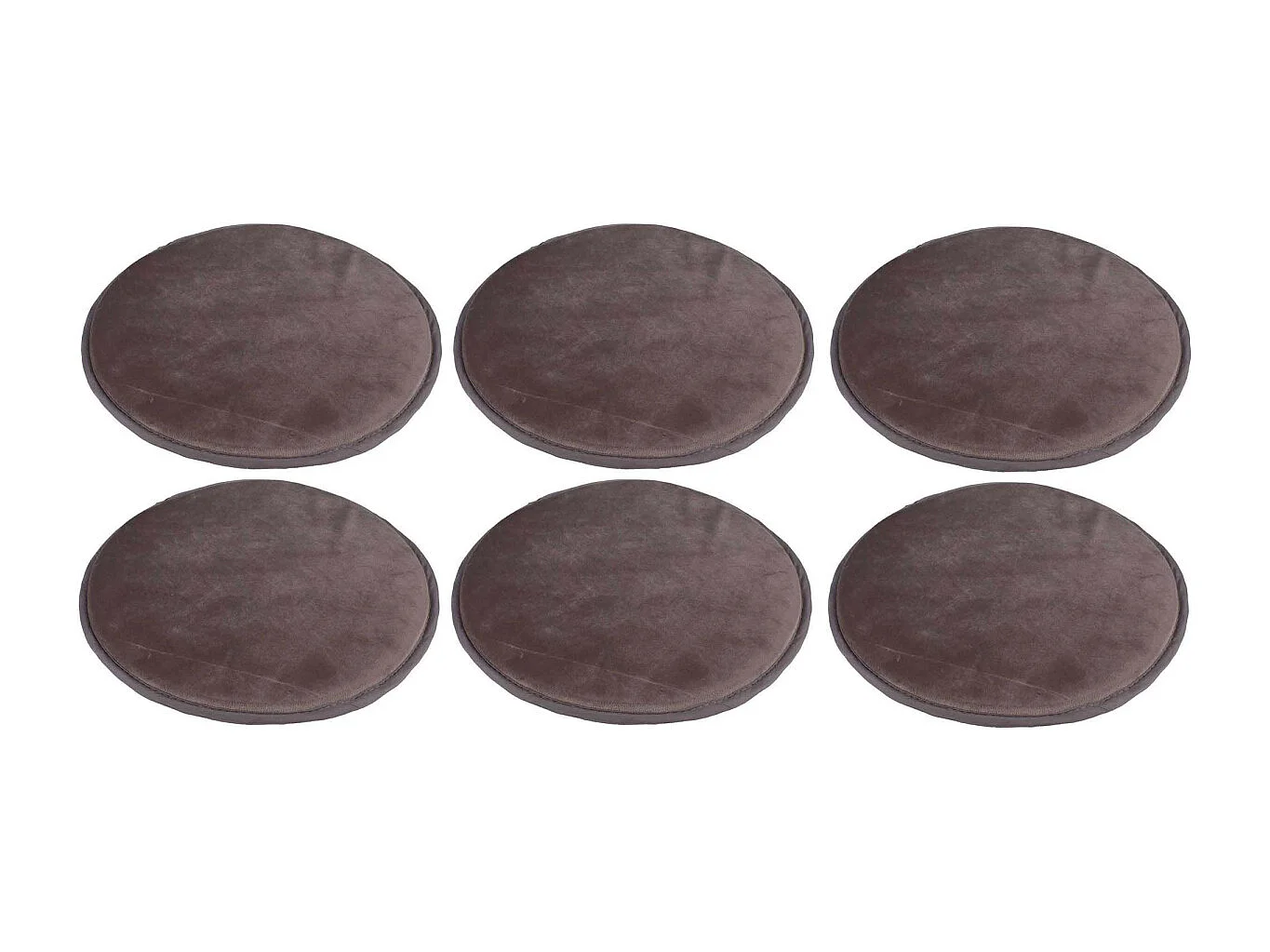 Set di 6 coprisedia in velluto da 34 cm
