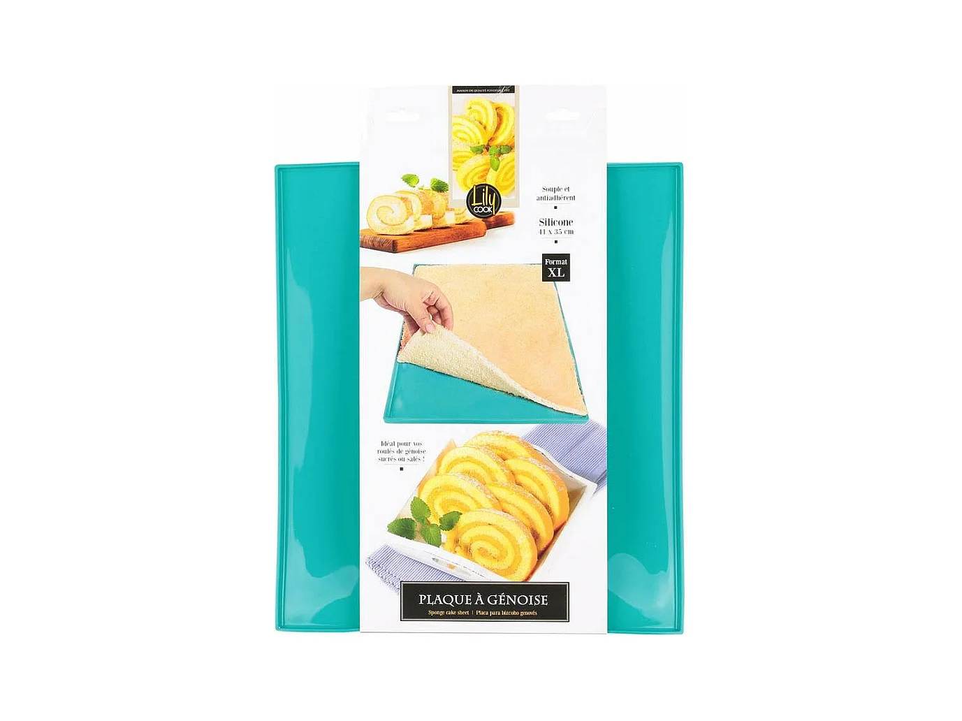 Plaque à génoise en polypropylène 41x35 cm