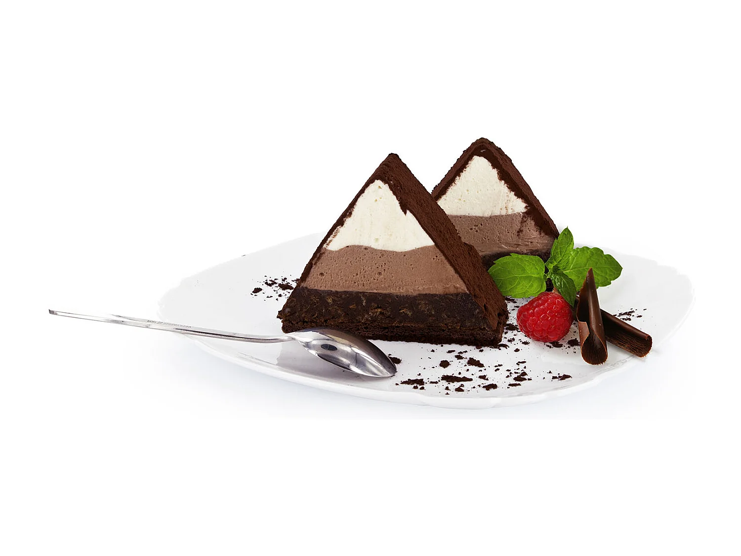 Moule A Buche Triangulaire 31x10cm Argent