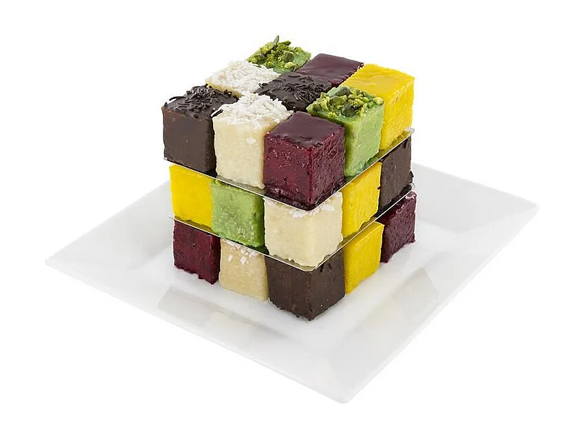 Moule Gateau Cubic Argent