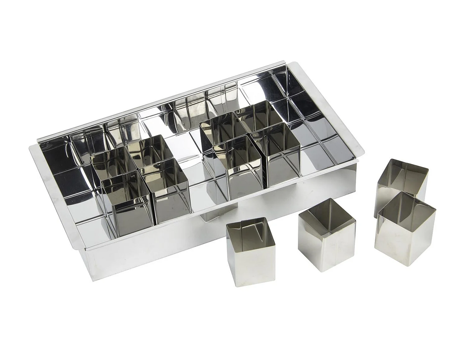 Moule Number Cake Argent