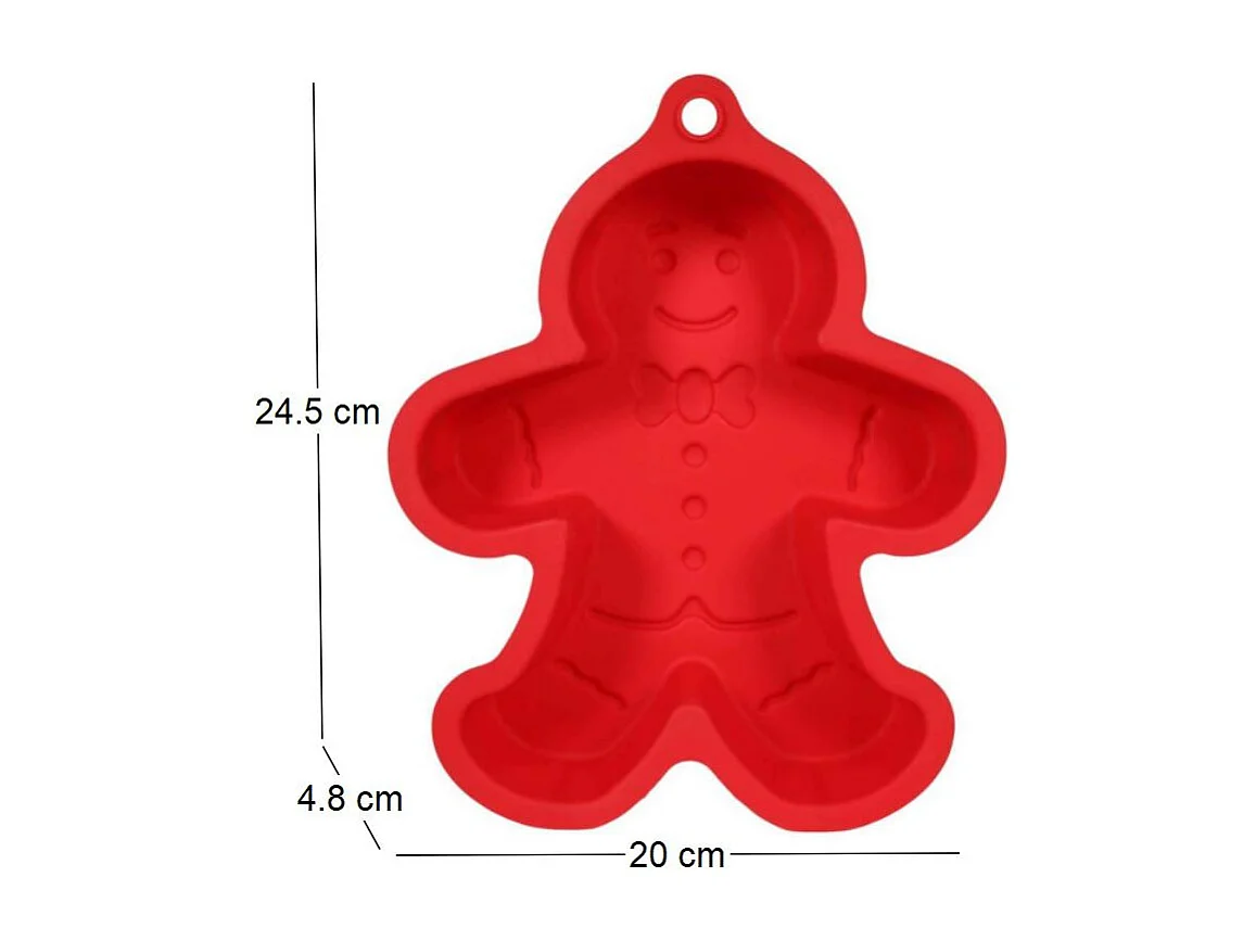 Moule à gateau en silicone Bonhomme pain d'épices