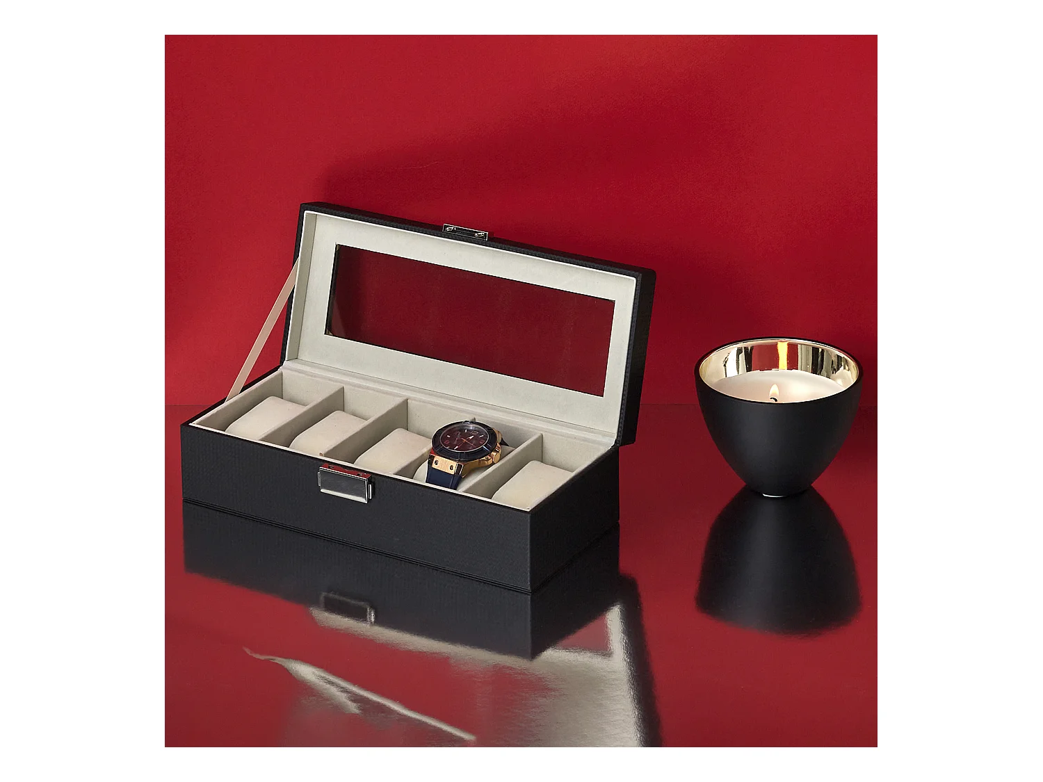 Boite 5 Montres Noir