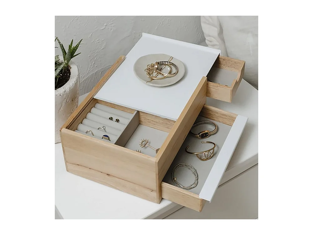 Boite à bijoux tiroir secret Stowit